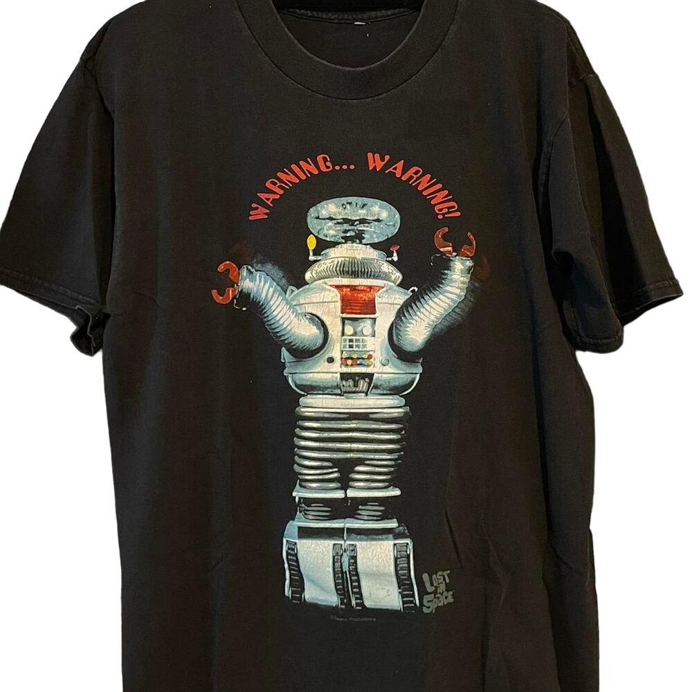 Vintage 90s Lost In Space Warning…Warning! Shirt Adult XL